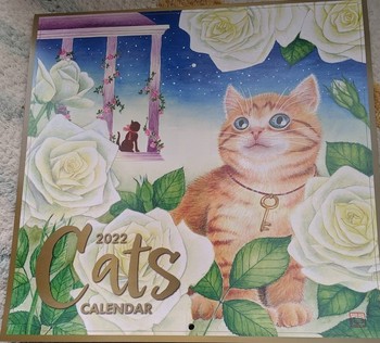 2022年　猫の絵カレンダー